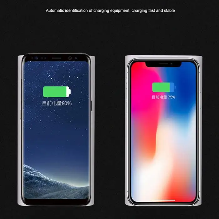 10000 мАч power Bank переносное Беспроводное зарядное устройство двойное использование