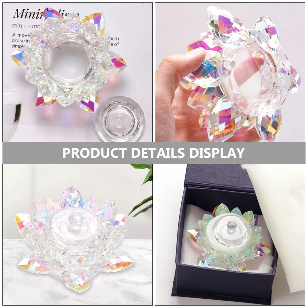 

Nail Art Crystal Cup with Lid Creative Lotus Manicures Liquid Powder Cup