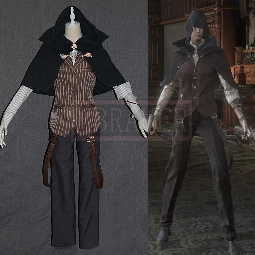 Fantasia de Caçadores Cosplay à Base de Sangue Feita sob Encomenda a Base de Sangue: Antigos Estrangeiros Fantasia