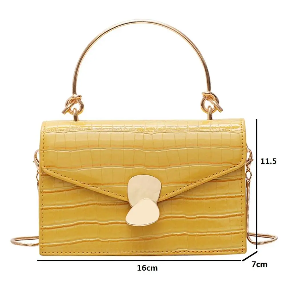 

Crocodile Flap Crossbody Bag for Women pu Leather Shoulder Bags Retro Leather Stone Pattern Handbag Purse Phone Bag #20