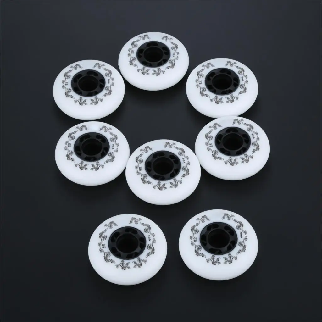 8 шт. 90A роликовые коньки с колесами тормозное лезвие скользящие колеса для