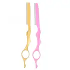 Розовыйзолотистый нож для филировки челки из нержавеющей стали, портативный нож для стрижки волос, инструмент для укладки волос, инструменты из нержавеющей стали