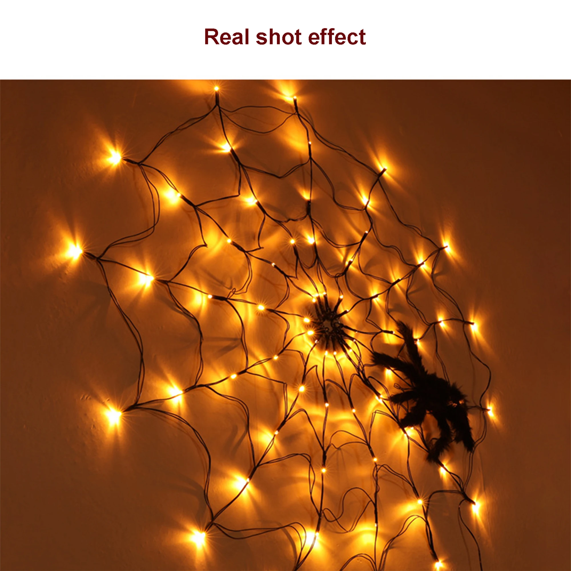 2021 Новое поступление Хэллоуин паук паутисветильник с дистанционным управлением