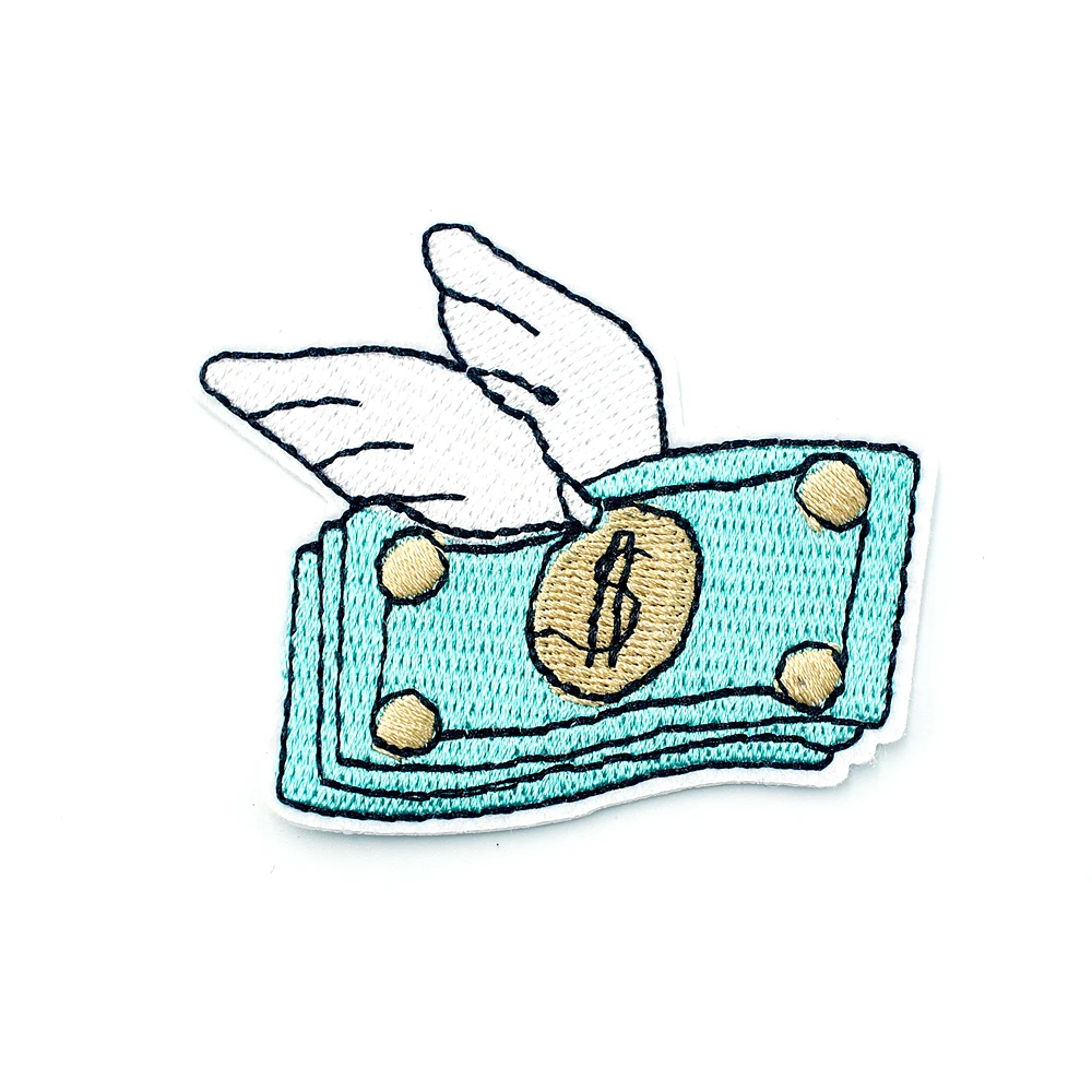 Нашивка С Вышивкой Flying Money 5 5x6 см|iron on patches|iron onpatch iron |