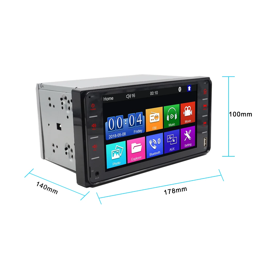 2 Din автомобильное радио 7 ”Авторадио Bluetooth авто мультимедийный плеер Авто Аудио