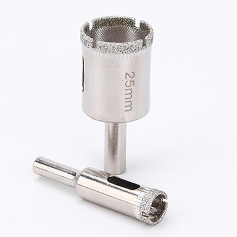 

Diamond Coated Drill Bit Set Tile Marble Glass Ceramic Hole Saw Drilling Bits for Power Tools 4-25mm