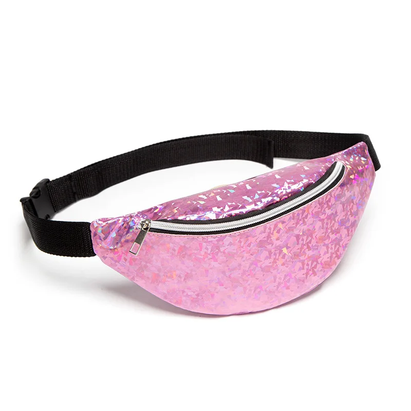

TOP new fanny pack multi-function steam punk leg fashion bag Reflective laser Shoulder bag women's belt waist bag pochete