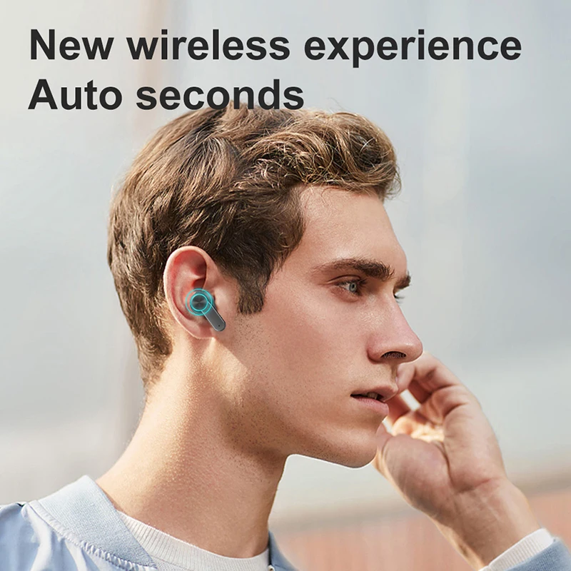 VAORLO беспроводные TWS Bluetooth 5 1 наушники с сенсорным управлением цифровой дисплей