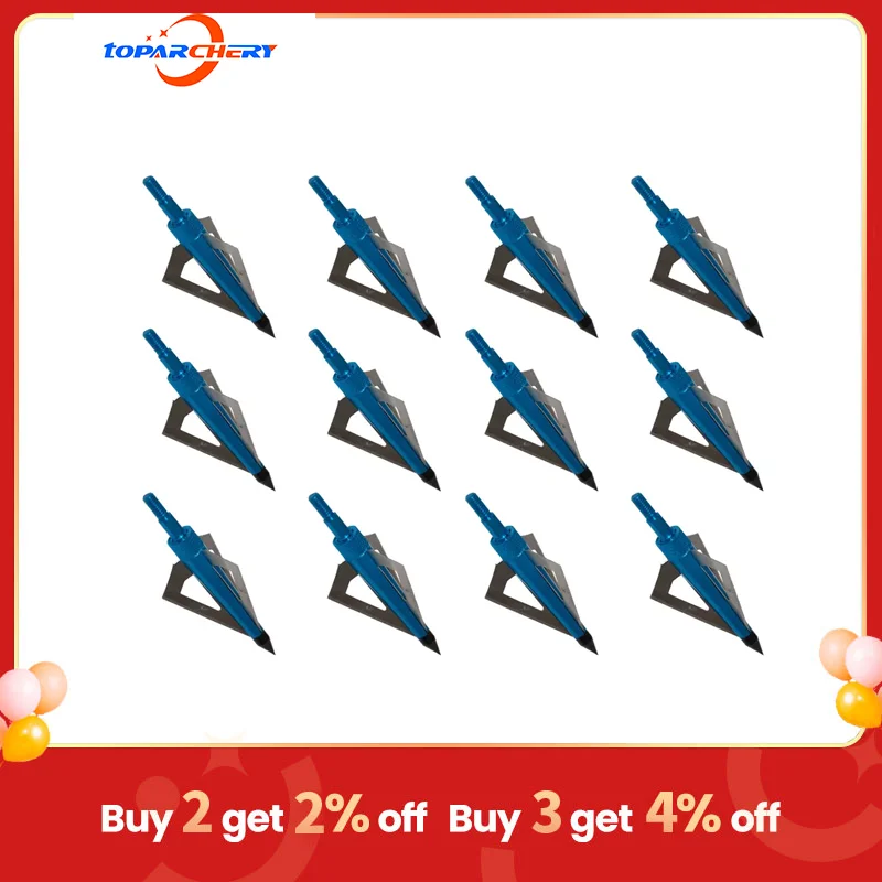 

Hunting Arrow Tips Hunting Broadheads 3 Blades Archery Broadheads 125 Grain Screw-In Arrow For Traditional Bow And Compound Bow