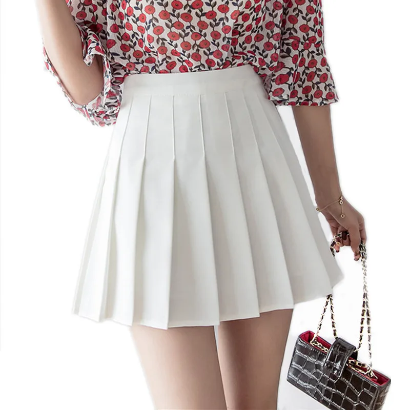 

Vrouwen Rok Mode Hoge Taille Plooirok Zoete Leuke Meisjes Dance Mini Rok Cosplay Preppy Uniform School Korte Rokken XS-3XL