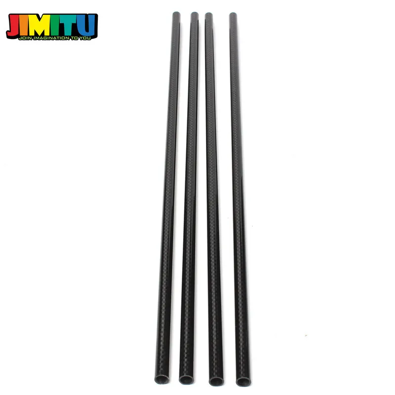 JIMITU 3K 8mm x 10mm 500mm рулон обернутый бум из углеродного волокна для мультикоптера