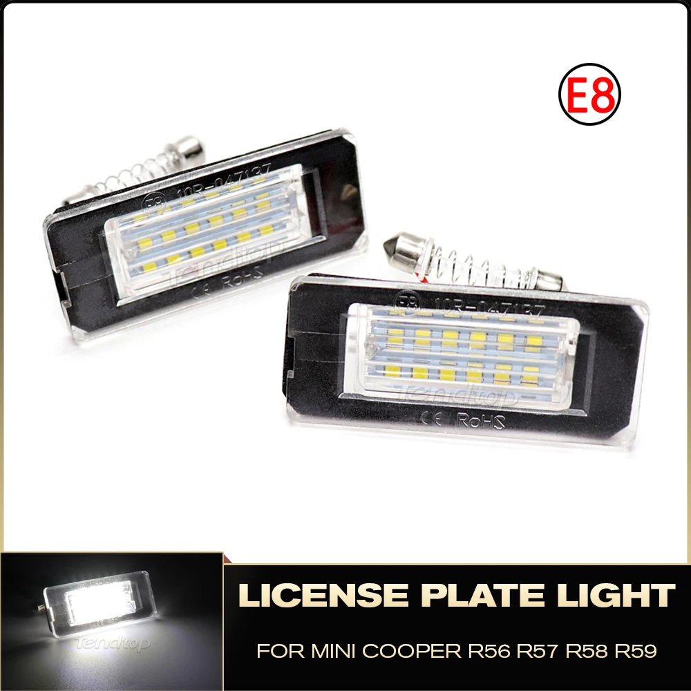 

Светодиодная лампа для номерного знака для BMW второго поколения MKII MINI Cooper R56 R57 R58 R59 2006-2014 CAN BUS, белые автомобильные аксессуары