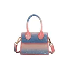 Новинка 2021, сумка-мессенджер градиентного цвета с крокодиловым узором, индивидуальная мини-сумка, кошелек для монет, женская сумка на плечо