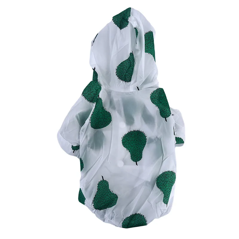 

Summer Sun Protection Hoodie Small Dog Clothes Dog Raincoat Sun-proof Clothing For Small Medium Pets Fruit Printing Print Poncho