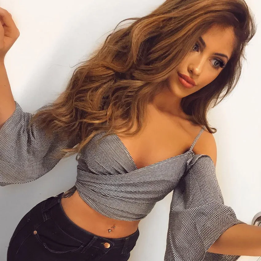 Летняя новая модная женская одежда с открытыми плечами повседневная Свободная