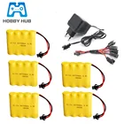 Аккумуляторная батарея 4XAA с дистанционным управлением, батарея для игрушечного автомобиля 4,8 В, 700 мА  ч, Ni-CD, с зарядным устройством 4,8 В, Ni-CD, с зарядным устройством 4,8 В