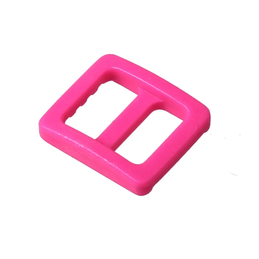 hot pink 20/50/100 шт Meetee Красочные 10 мм Пластик слайдер Тройная Регулируемая пряжка собачий ошейник со страховочными ремнями для ремня лямки сумка Запчасти - Цвет: hot pink