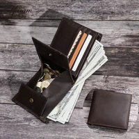 multifunction genuine leather wallet mens brand rfid large capacity card holder coin purse high class cowhide slim mini wallet