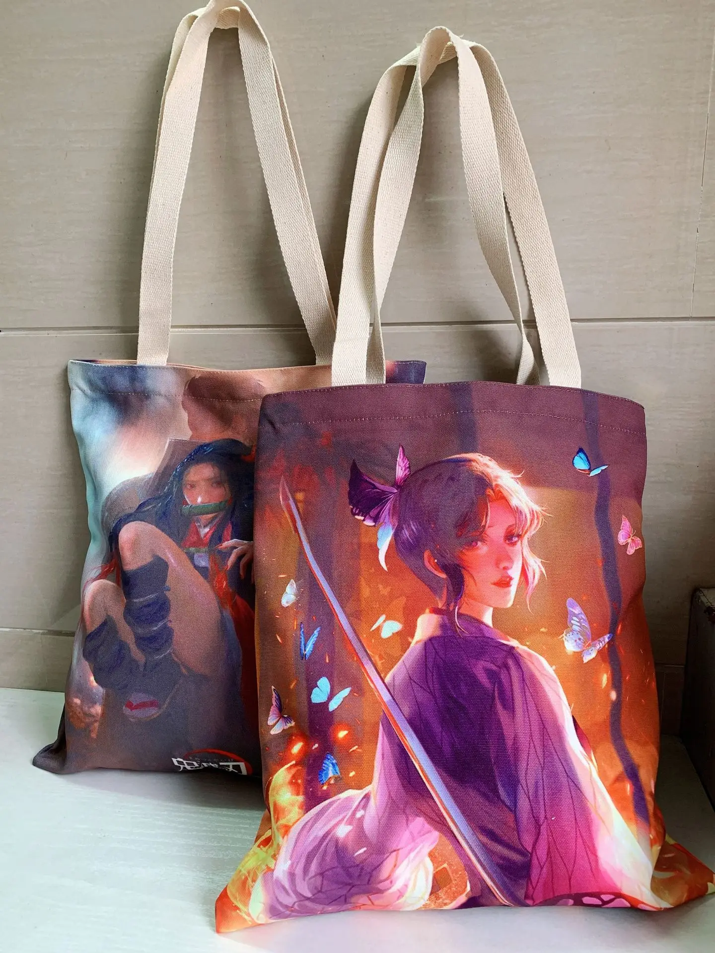 

Anime Cosplay devil killer portable handbag double sided printing cartoon shoulder bag storage bag