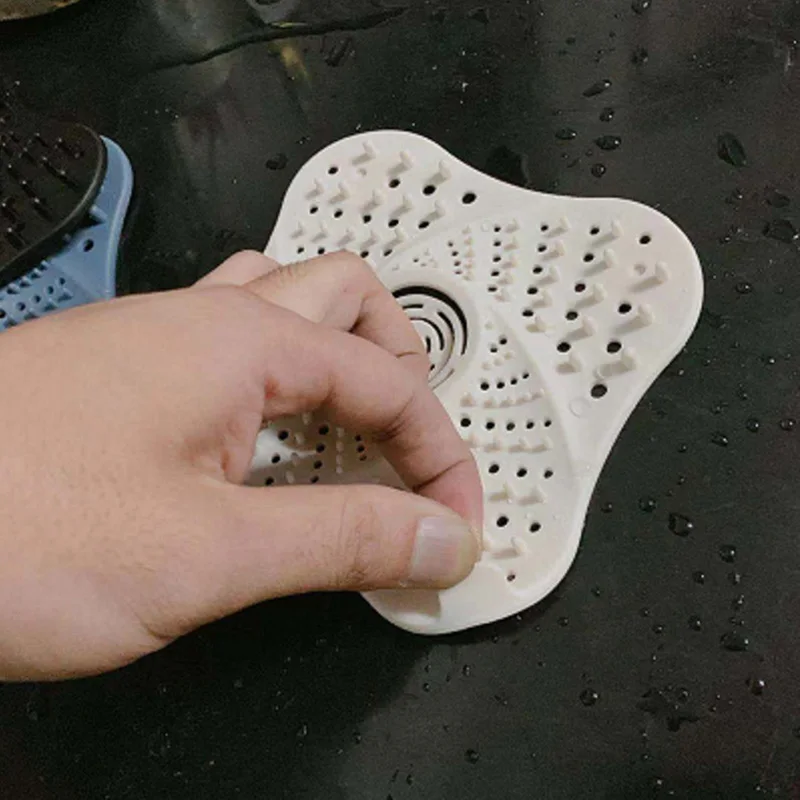 Силиконовая заглушка для слива волос в раковину ванную комнату ванны сетка