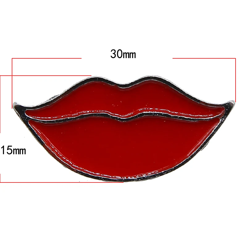 Оптовая продажа Лидер продаж модная Милая эмалированная брошь в виде красных губ