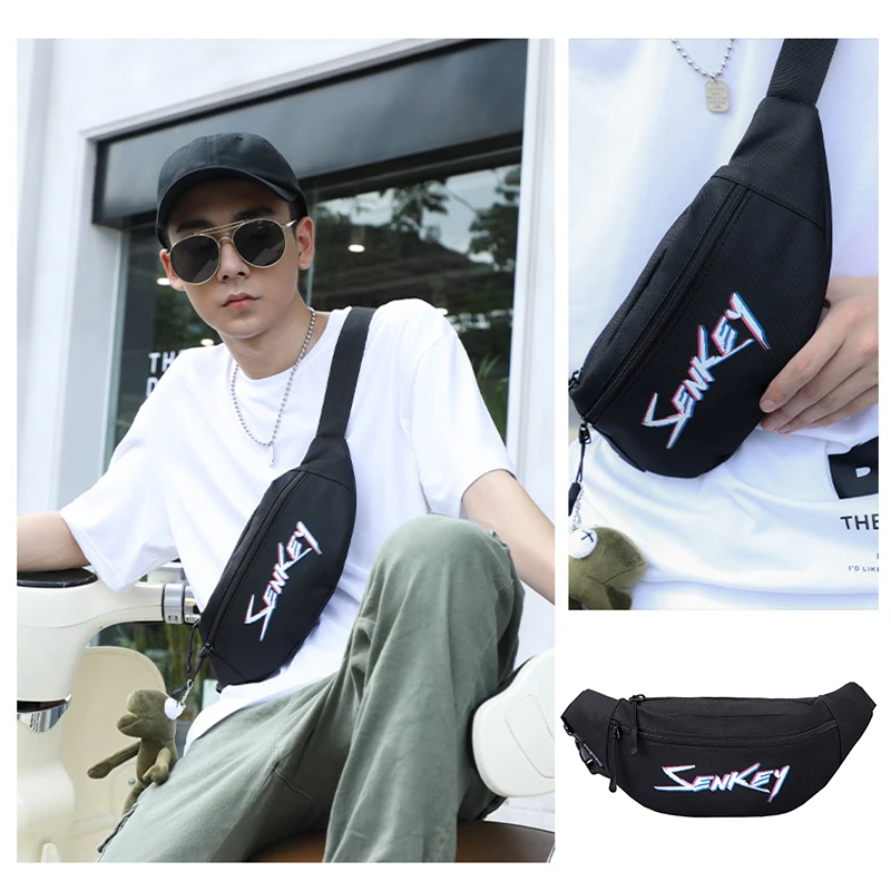 

Women Letter Shoulder Messenger Bag for Teenager Student Schoolbag Men Fashion Slanted Chest Pouch Oxford Fashion Waist Bags