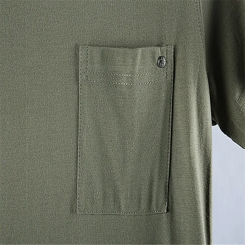 

7017-Summer new style cotton men's round neck t-shirt trend short sleeve