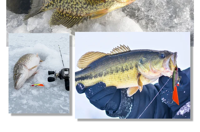 Balanced Ice Fishing Jig Lure 79mm 17.2g Wobbler Minnow Bait Winter Pike  Walleye