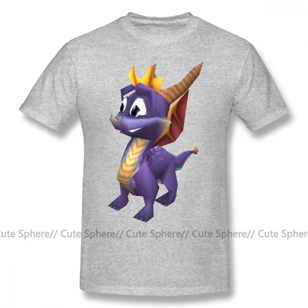 Spyro футболка поддельные улыбка большого размера с коротким рукавом Футболка Awesome