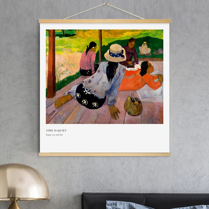 Гобелен Gauguin с масляной живописью для спальни прикроватной тумбочки подвесная