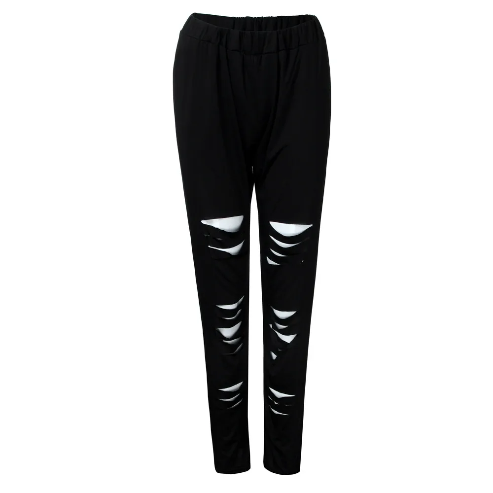 

Sexy High Waist Leggings Fashion Plus Size Womens Sexy Leggings Trousers Sport Hole Casual Pants Exercise Quick-Drying Legging