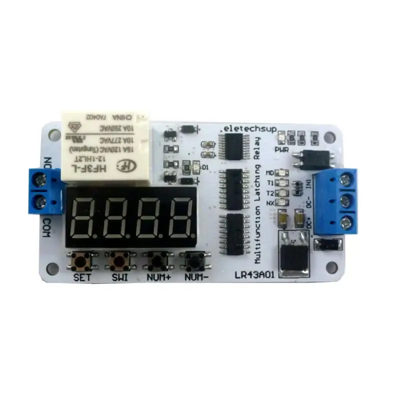 

DC 12V 10A Magnetic Latching(keep) Multifunction Energy saving Delay Relay Time Switch Turn on/off PLC Module