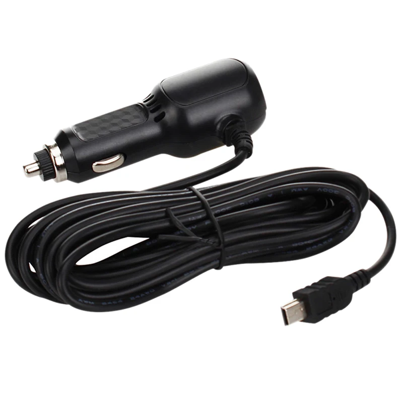 

Hot mini USB Car Charger with 2 USB Port for Car DVR Camera GPS 3.5meter 5V 3.5A Curved