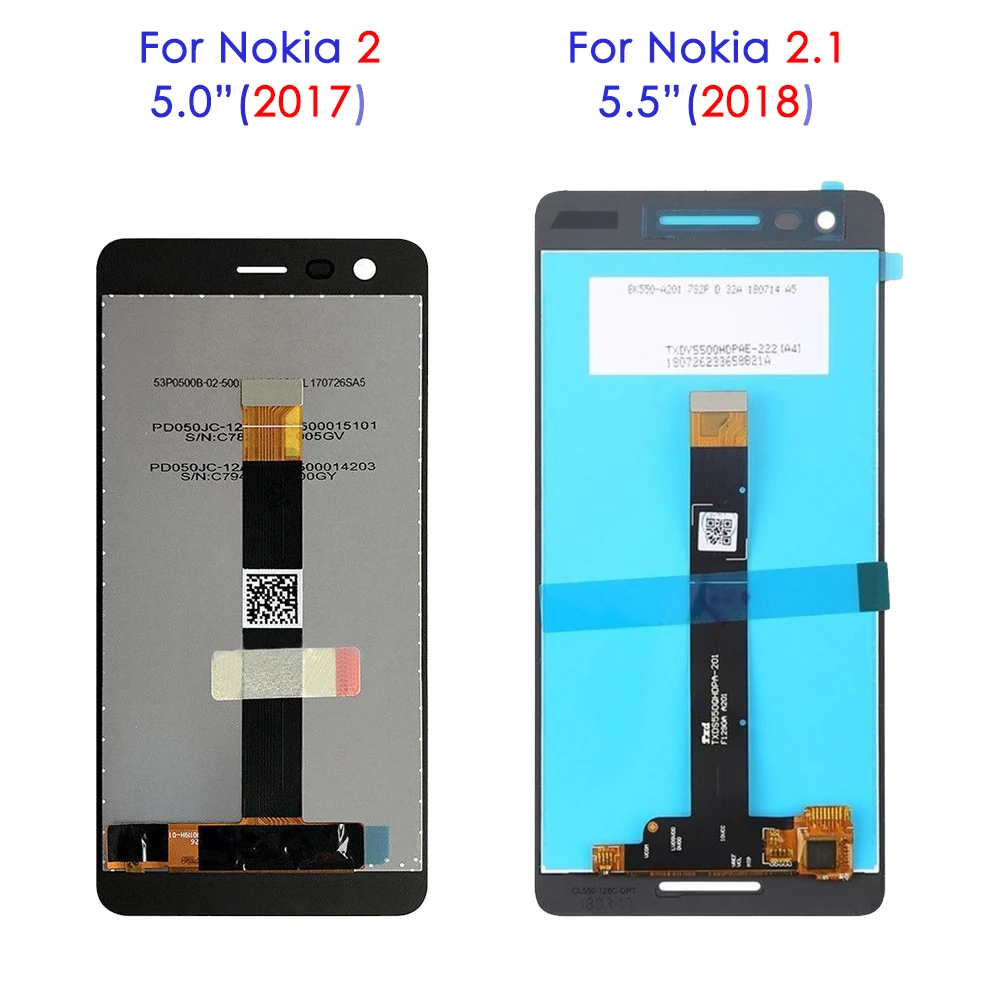 Оригинальный ЖК дисплей для Nokia 2 1 TA 1080 1084 1092 1093 сенсорный экран дигитайзер 1029 1007