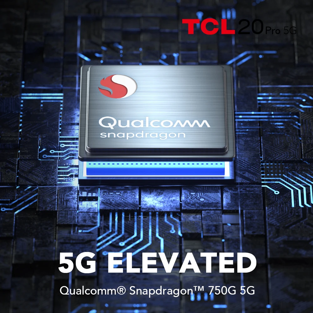 Смартфон глобальная версия TCL 20 Pro 6 + 256 ГБ NFC 67 дюйма FHD AMOLED Snapdragon 750G Беспроводная