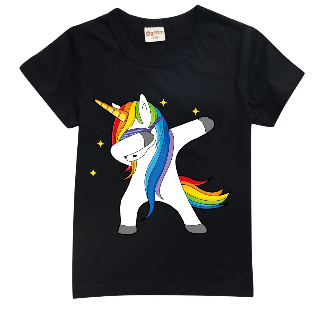 Детская летняя одежда для мальчиков и девочек с коротким рукавом рисунком