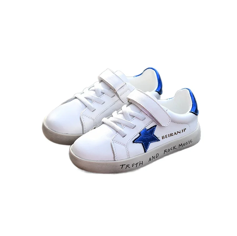 

Children's Board Shoes Star Shoes Leather Shoes Girls' White Shoes Boys' Casual Shoes Kids Shoes Baby Boy Shoes Korean Shoes
