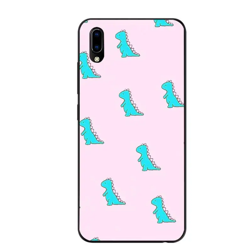

Cute Dinosaur Baby Fashion Lovely Phone Case for redmi 5 plus 6A 7A 8A 9A note 7 8T 9S Black Soft pro max nax fundas cover