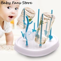 tree drying rack pacifier nipple cup holder baby feeding bottle dryer stand newborn infant accessories storage shelf drainer