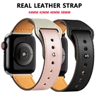 Ремешок derm для Apple watch 100%, кожаный, 40 мм, 44 мм, спортивные Ремешки для наручных часов, ремешок для смарт-часов se 6543, 38 мм, 42 мм