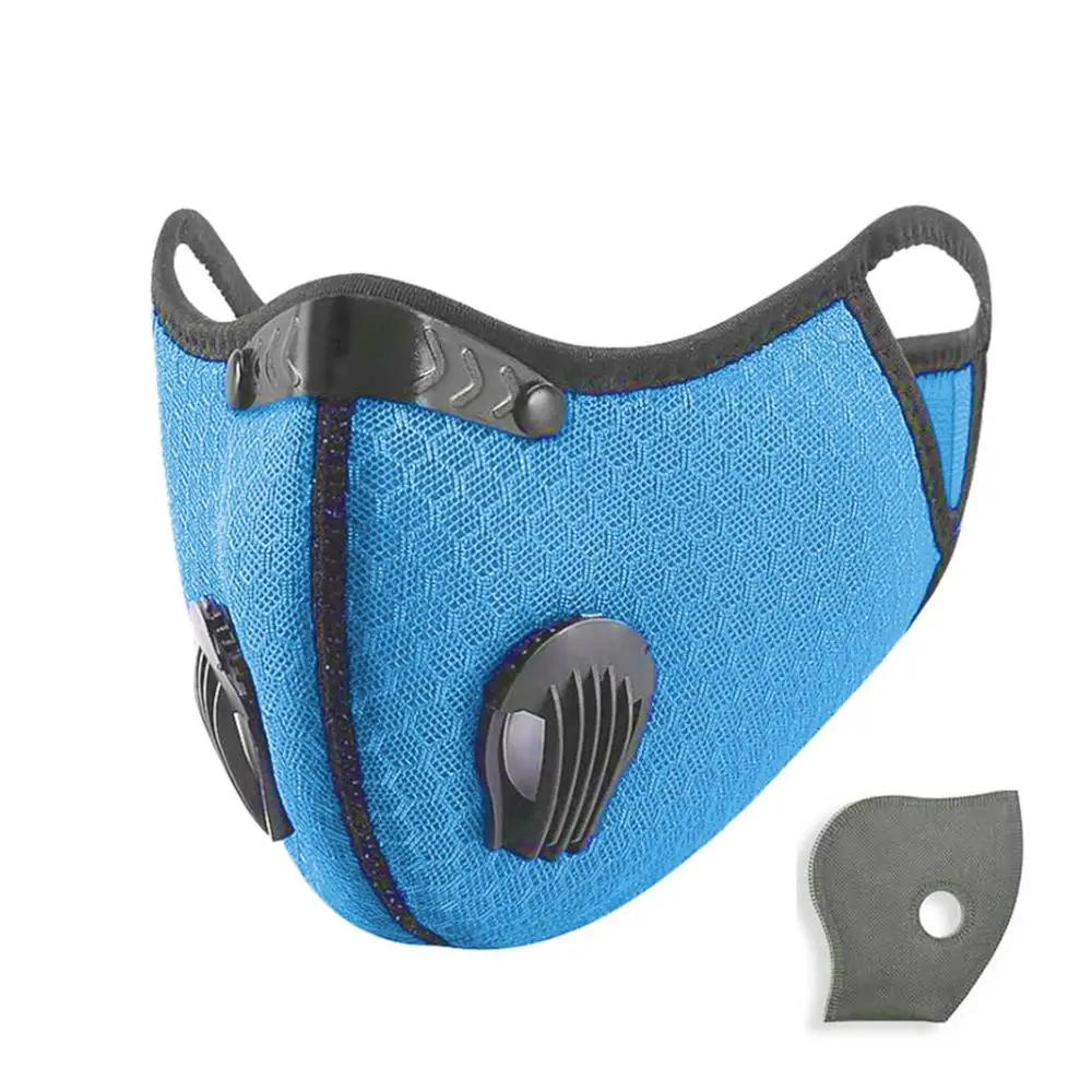 

dust mask reusable carbon active filter black cloth mask carbon filter mask