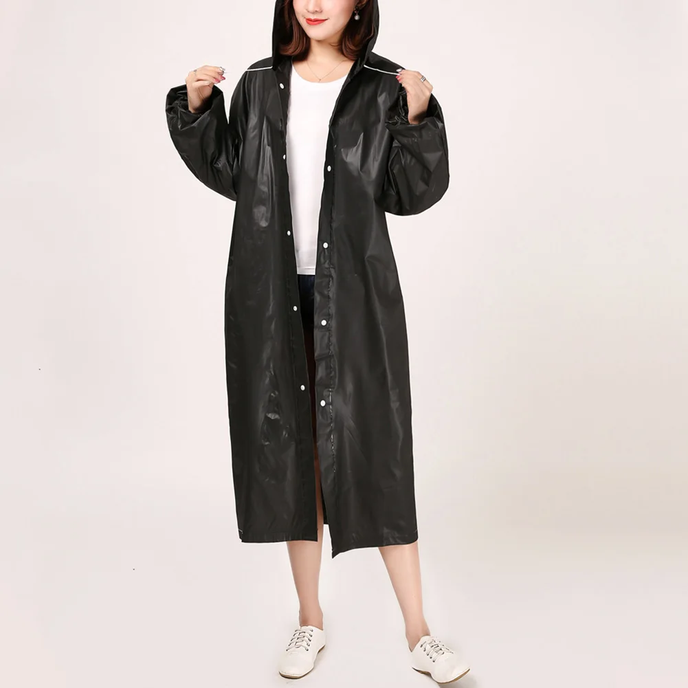 Unisex Reusable Portable Waterproof Hooded Outdoor Riding Long Raincoat Poncho Super lightweight and soft enough to be folded | Красота и