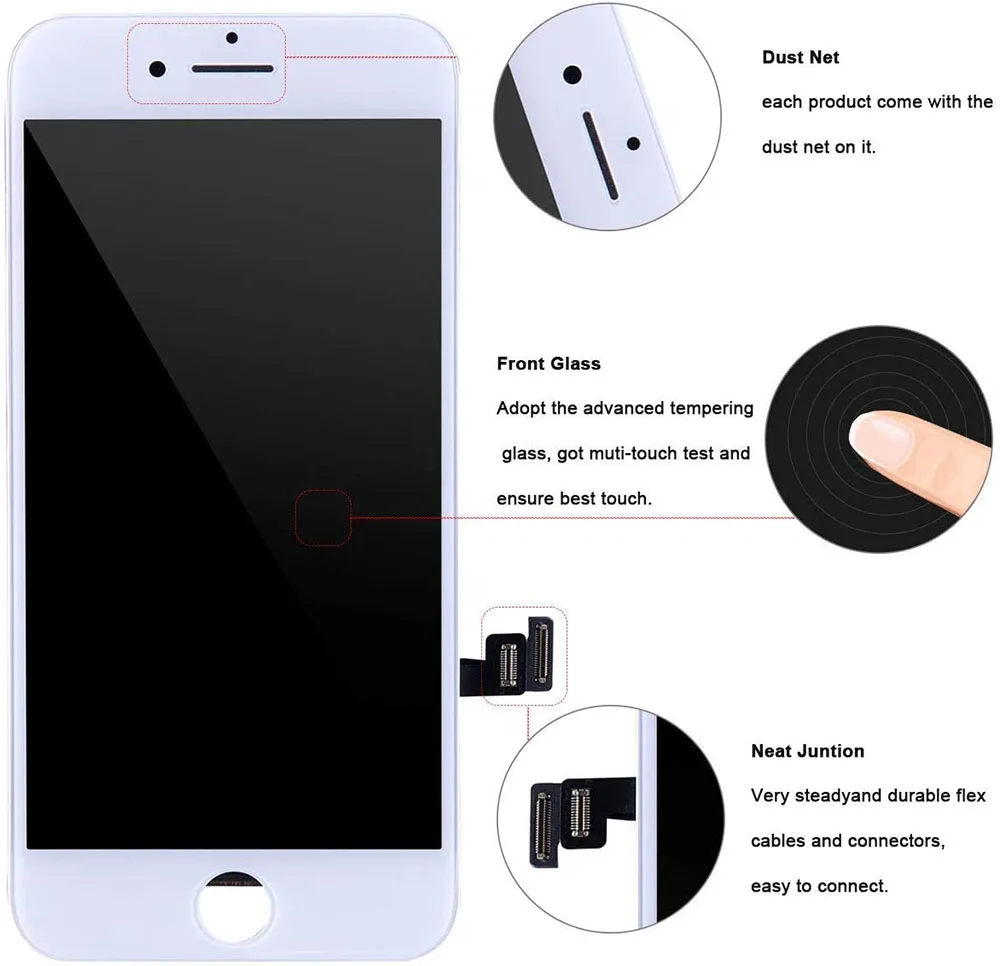 Для iPhone 8 8Plus сменный экран Новый ЖК-дисплей в сборе дигитайзер без битых пикселей