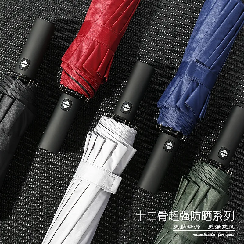 Ветрозащитный автоматический зонт для закрытия зоны мужчин и женщин 3 складных