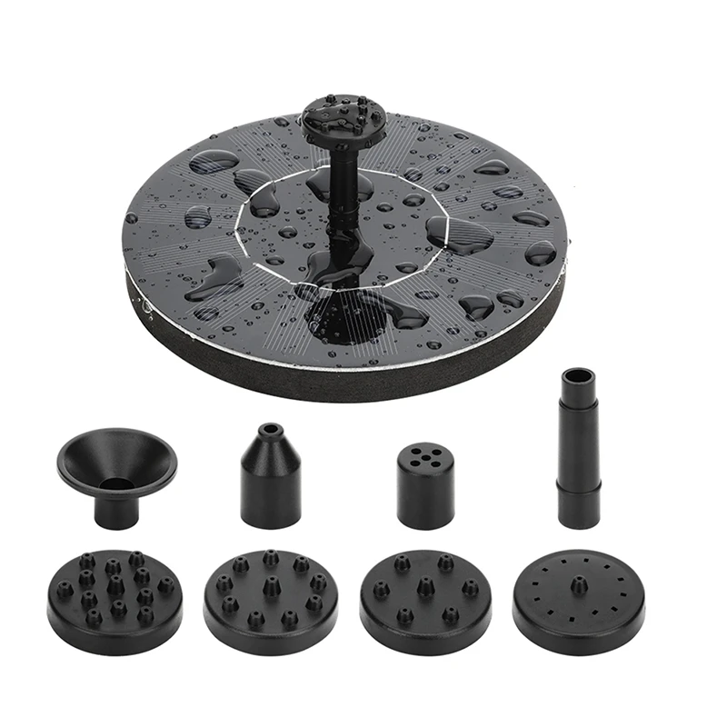 

Solar Powered Floating Bird Bath Water Fountain Pump Watering & Irrigation Pool Garden Aquarium Garden Pond Decor