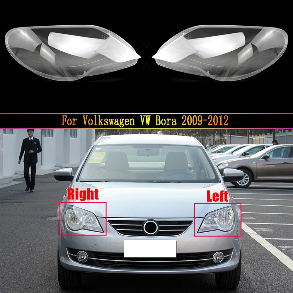 

Car Headlight Lens For Volkswagen VW Bora 2009 2010 2011 2012 Headlamp Lens Car Replace Lens Auto Shell Cover