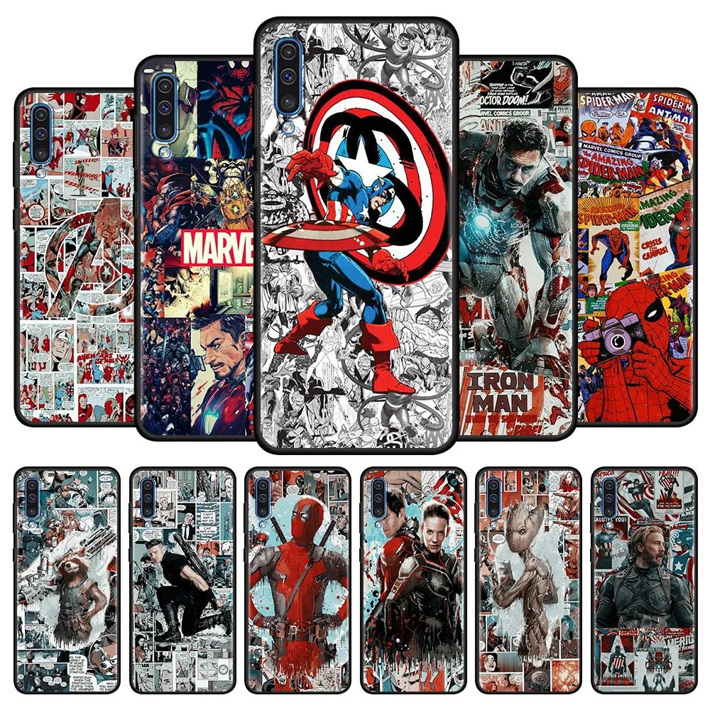 

For Samsung A50 A10 A70 A30 A40 A20e A20s A10s A30s A20 M62 M52 M32 M51 M31 M31s M30s M22 M21 M11 Cover Marvel Avenger Heros