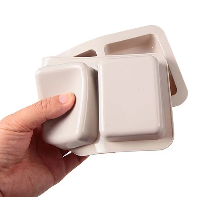 4 формы для мыла силиконовая форма изготовления ручной работы прямоугольная