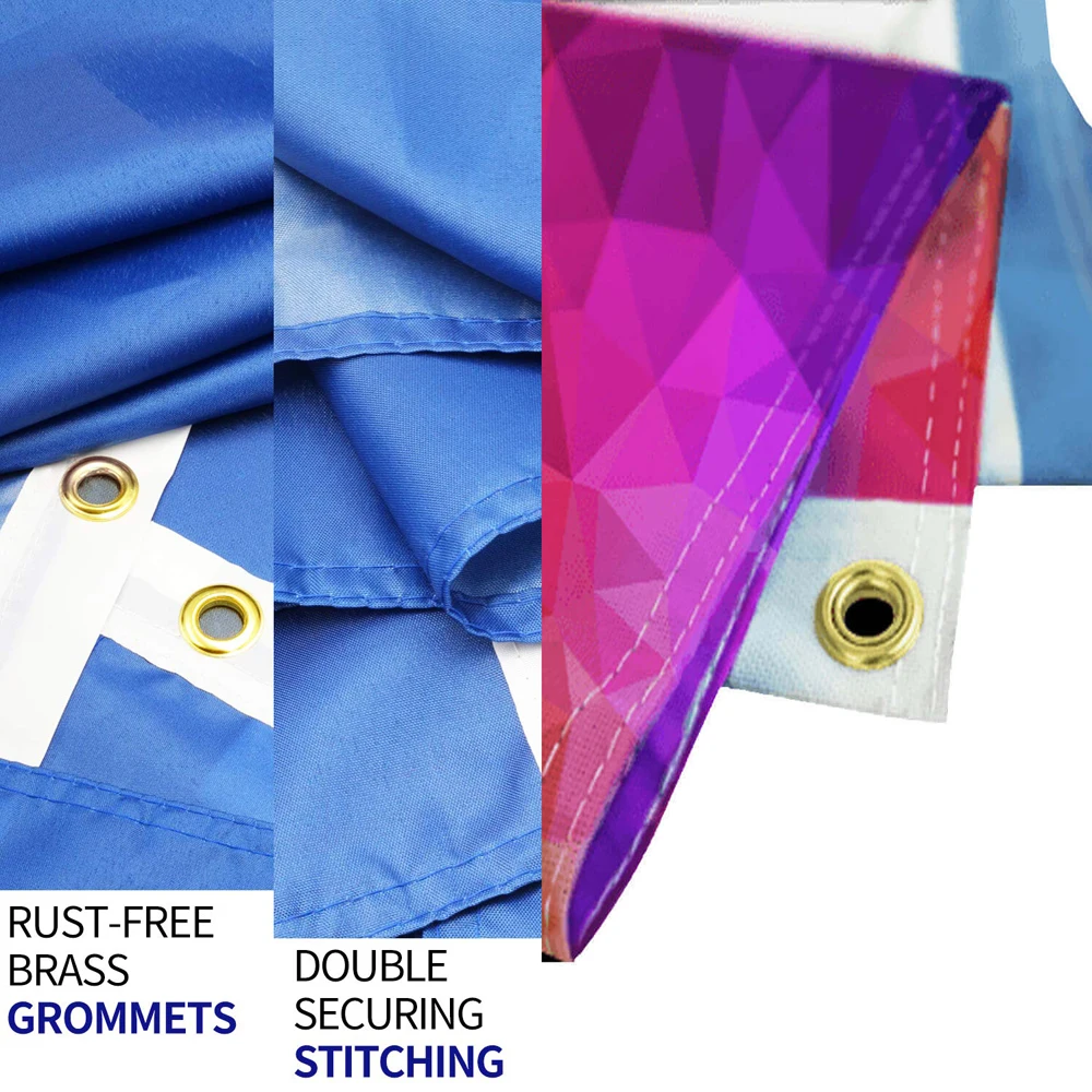 Флаг Квебека 3x5 футов баннер 100D 150x90 см полиэстер спортивное украшение рекламная