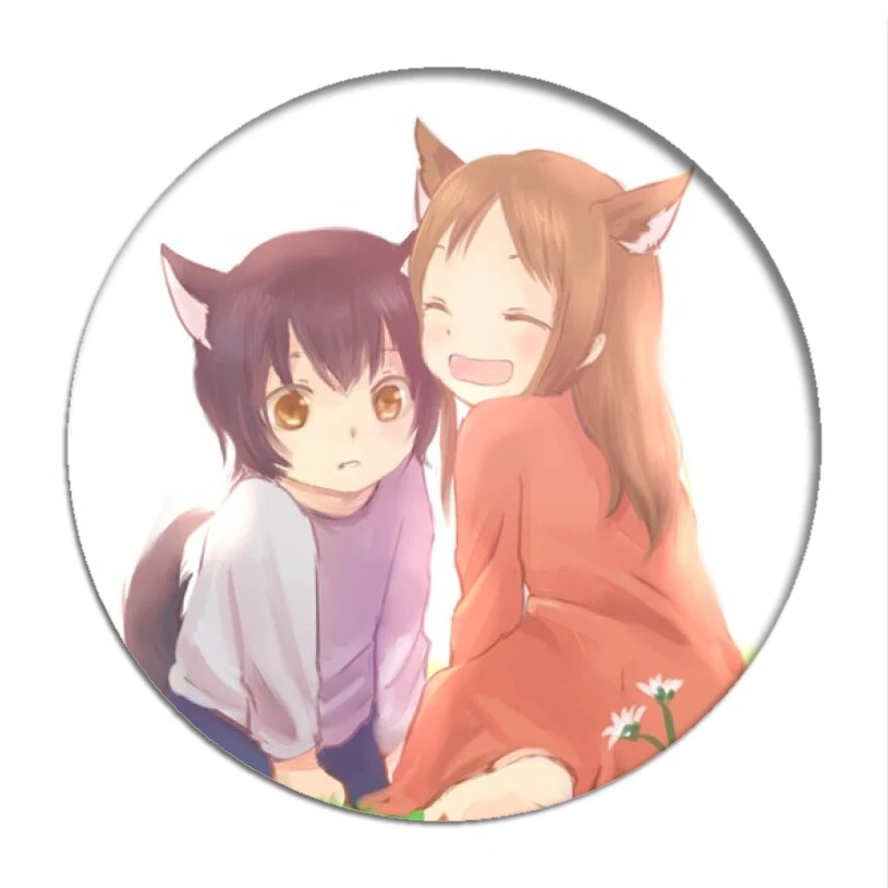 Детские Значки для косплея волк и Юки значок Hana Коллекция сумок Ame Yuki нагрудник